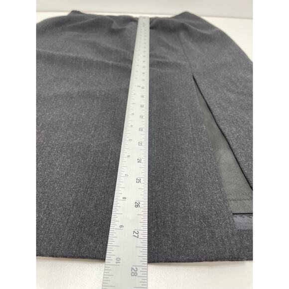 Valerie Steven’s Stretch High Waisted Front Slit Pencil Skirt Gray Women's Sz 10 - Picture 9 of 12